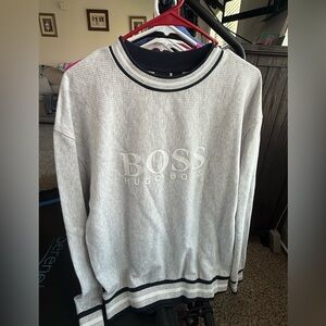 Hugo Boss Light Gray Crewneck Sweater